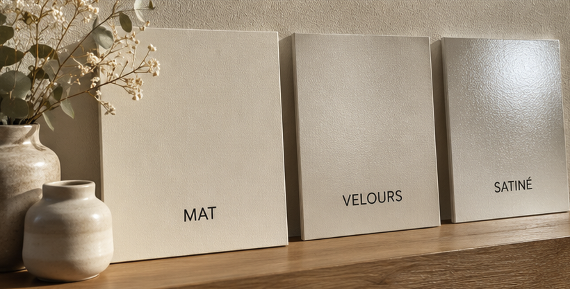 mat velour ou satiné
